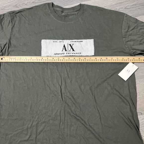 Armani Exchange T-shirt Color Green Men's Size XXL NWT - Picture 2 of 6